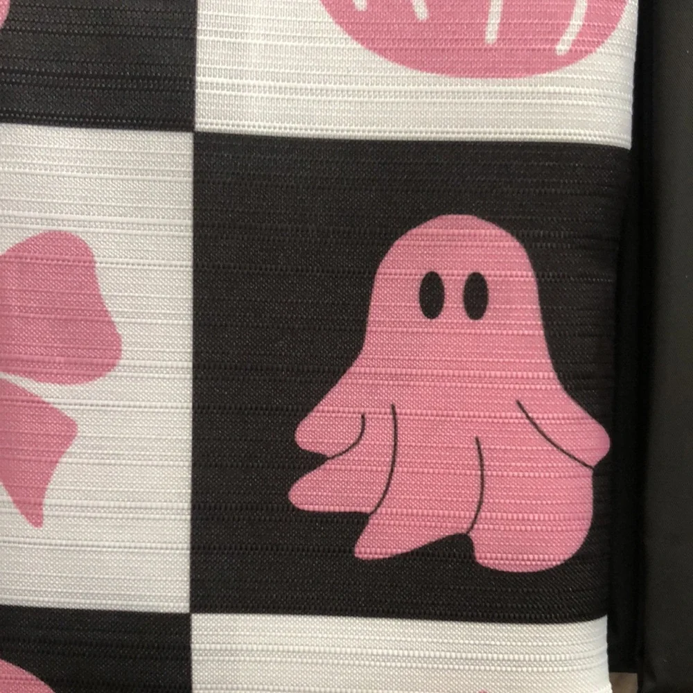 Betsey Johnson Halloween Ghost Print Shower Curtain Set